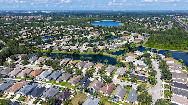 6213 Willet Ct, Lakewood Ranch, FL 34202 - aerial view of property and surrounding area featuring nearby suburban area and a large body of water