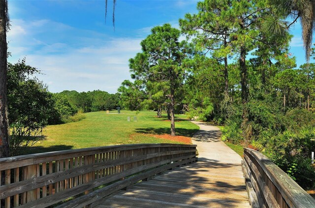 6213 Willet Ct, Lakewood Ranch, FL 34202 - view of home's community with a lawn and a wooded view