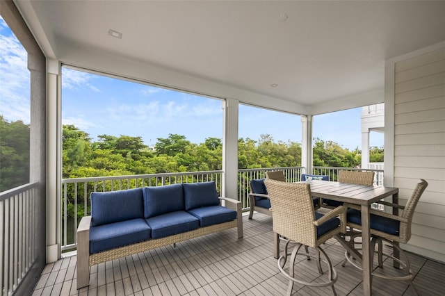 4321 Marina View Way, Cortez, FL 34215 - sunroom with outdoor lounge area and outdoor dining area
