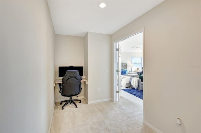 12710 Stone Ridge Pl, Lakewood Ranch, FL 34202 - carpeted office space featuring baseboards and recessed lighting