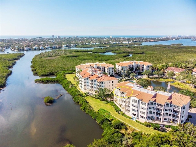 5450 Eagles Point Cir Unit 404, Sarasota, FL 34231 - bird's eye view of apartment complex and a large body of water