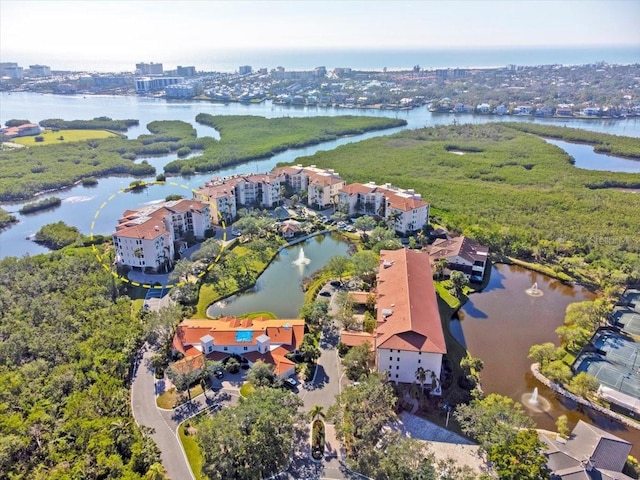 5450 Eagles Point Cir Unit 404, Sarasota, FL 34231 - bird's eye view of a nearby body of water