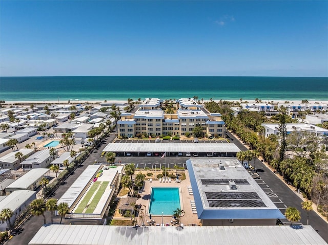 3806 Gulf Of Mexico Dr Unit C204, Longboat Key, FL 34228 - bird's eye view of a pool and a nearby body of water