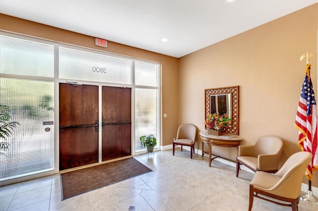 3806 Gulf Of Mexico Dr Unit C204, Longboat Key, FL 34228 - entrance foyer featuring baseboards and recessed lighting