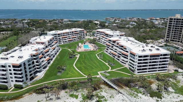 1445 Gulf Of Mexico Dr Unit 203, Longboat Key, FL 34228 - aerial view of apartment complex / building and a large body of water