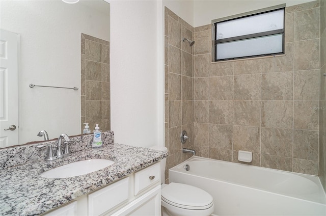 12515 Garibaldi Ln, Venice, FL 34293 - full bath with toilet, vanity, and tub / shower combination