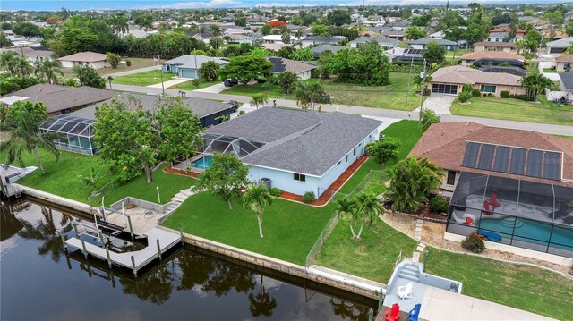 1314 SE 15th Ter, Cape Coral, FL 33990 - aerial view of residential area featuring a large body of water
