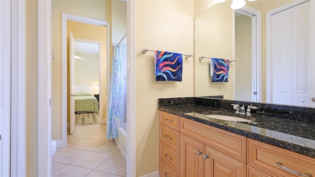 7081 Grassland Ct, Sarasota, FL 34241 - bathroom with vanity and tile patterned flooring
