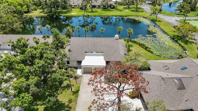 7926 Woodpointe Ct Unit 29, Sarasota, FL 34238 - aerial view of property and surrounding area featuring a nearby body of water