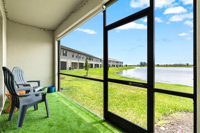 14835 Lyla Ter, Bradenton, FL 34211 - sunroom featuring a water view