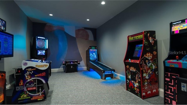 14835 Lyla Ter, Bradenton, FL 34211 - playroom with carpet flooring and recessed lighting