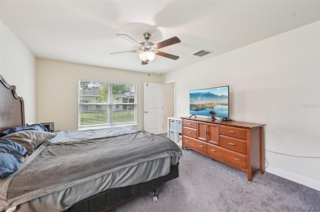 4610 Clarke St, North Port, FL 34286 - bedroom with light carpet, a ceiling fan, and baseboards