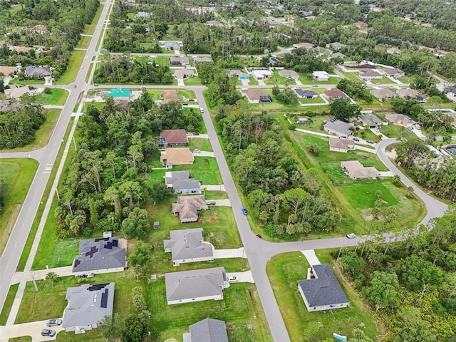 4610 Clarke St, North Port, FL 34286 - aerial view of property and surrounding area with nearby suburban area