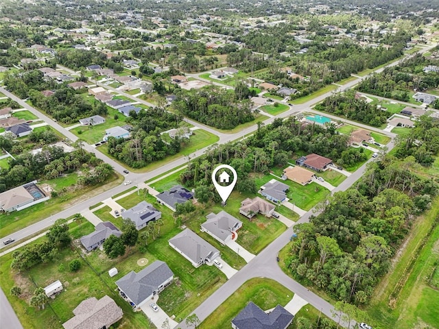 4610 Clarke St, North Port, FL 34286 - aerial view of property and surrounding area featuring nearby suburban area