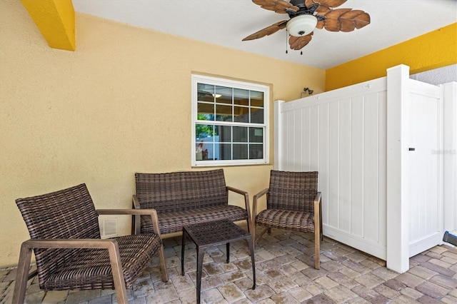 145 50th St, Holmes Beach, FL 34217 - view of patio with a ceiling fan