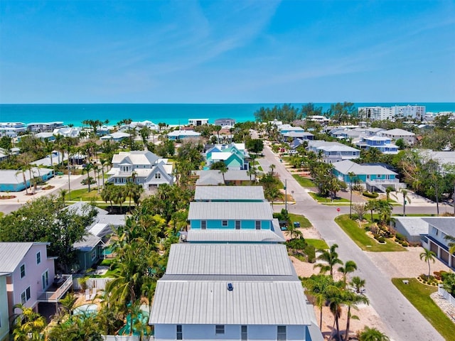 145 50th St, Holmes Beach, FL 34217 - aerial view of residential area featuring a nearby body of water