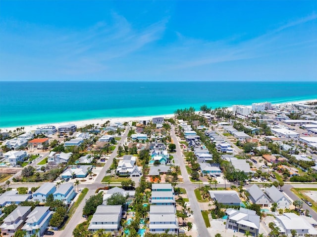 145 50th St, Holmes Beach, FL 34217 - aerial view of residential area featuring a large body of water