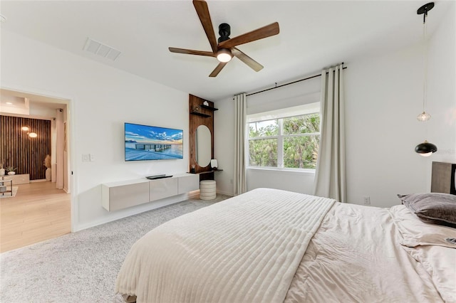 3129 61st Ter E, Ellenton, FL 34222 - carpeted bedroom featuring ceiling fan