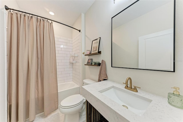 3129 61st Ter E, Ellenton, FL 34222 - bathroom with toilet, shower / bath combo with shower curtain, and vanity