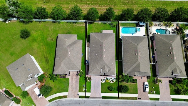 3712 76th St E, Palmetto, FL 34221 - aerial view of residential area featuring a pool