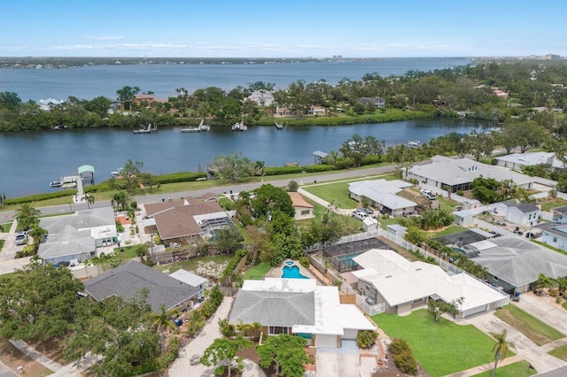 715 Fontana Ln, Bradenton, FL 34209 - aerial view of residential area with a large body of water