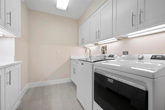 4472 Calle Serena, Sarasota, FL 34238 - washroom with independent washer and dryer, baseboards, and cabinet space