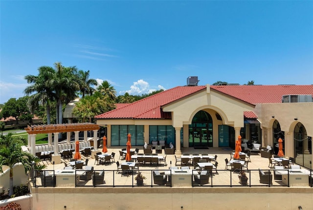 4472 Calle Serena, Sarasota, FL 34238 - view of home's community featuring a pergola and a patio