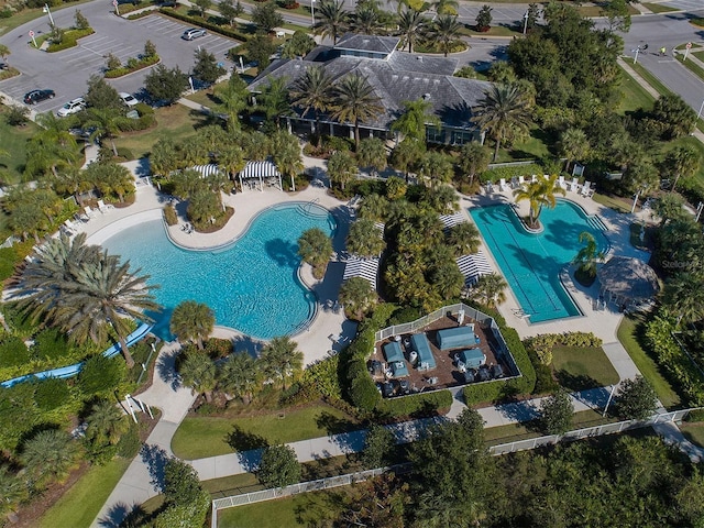 12682 Shimmering Oak Cir, Venice, FL 34293 - aerial view of a pool