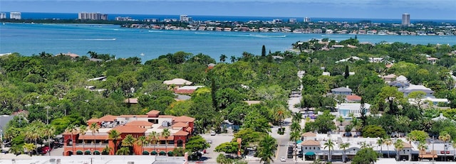 1864 Goldenrod St, Sarasota, FL 34239 - drone / aerial view of a large body of water