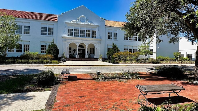 1864 Goldenrod St, Sarasota, FL 34239 - back of house featuring a tiled roof