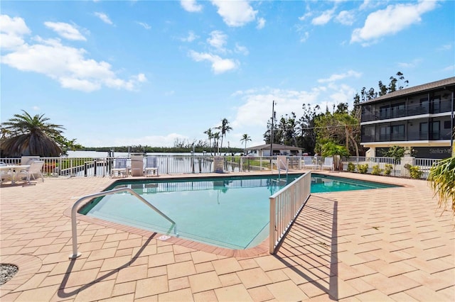 2729 N Beach Rd Unit 212, Englewood, FL 34223 - community pool with a patio and a water view