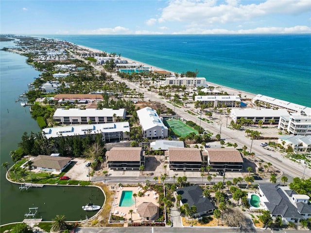 2729 N Beach Rd Unit 212, Englewood, FL 34223 - bird's eye view of a nearby body of water and a pool area