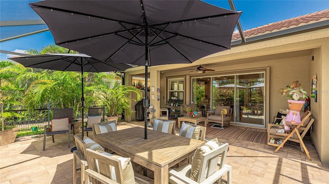 11625 Parrotfish St, Venice, FL 34292 - view of patio with outdoor dining area