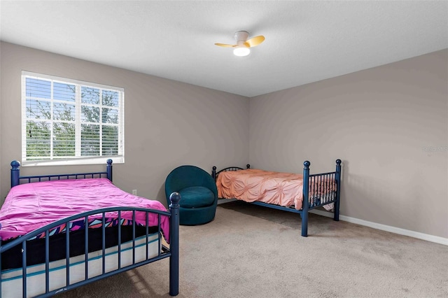 5981 Willows Bridge Loop, Ellenton, FL 34222 - carpeted bedroom featuring baseboards and ceiling fan
