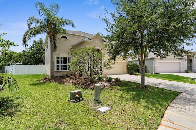 5981 Willows Bridge Loop, Ellenton, FL 34222 - view of front of property with concrete driveway, stucco siding, and a garage