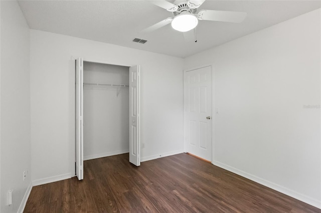 294 Lake Doe Blvd, Apopka, FL 32703 - unfurnished bedroom featuring wood finished floors, a closet, and a ceiling fan