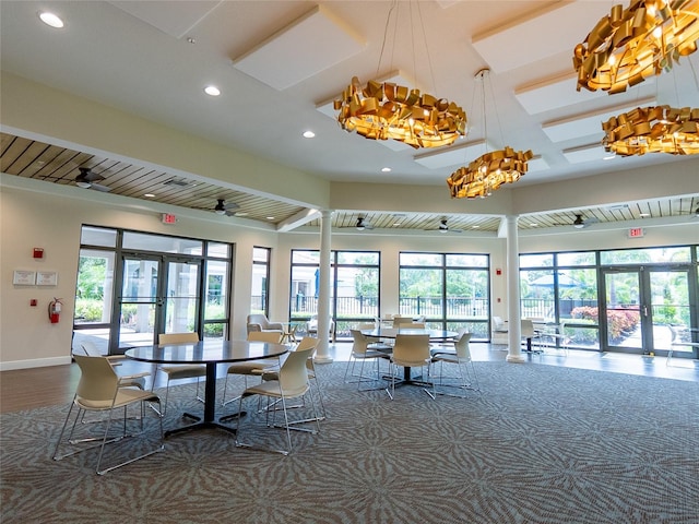8078 Stirling Falls Cir, Sarasota, FL 34243 - building lobby with recessed lighting
