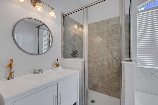 9402 71st Ave E, Palmetto, FL 34221 - bathroom with vanity, a stall shower, and a bath