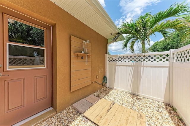 5359 90th Avenue Cir E, Parrish, FL 34219 - entrance to property with stucco siding