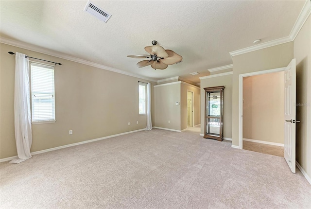 5359 90th Avenue Cir E, Parrish, FL 34219 - unfurnished bedroom with crown molding, light colored carpet, a textured ceiling, and baseboards