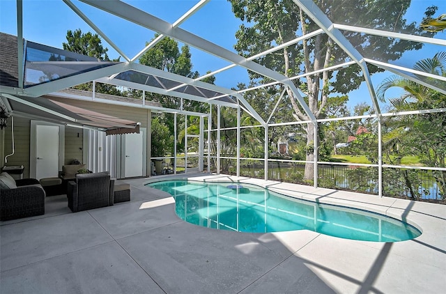 13514 4th Plz E, Bradenton, FL 34212 - outdoor pool with a patio area and a lanai