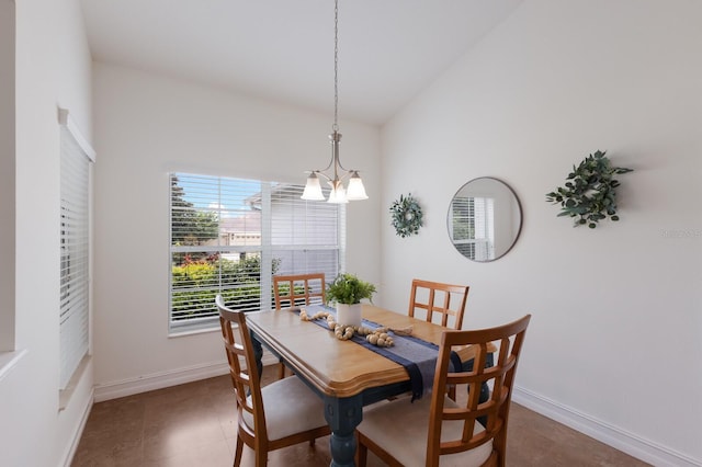 12031 Longview Lake Cir, Lakewood Ranch, FL 34211 - dining space with a chandelier and baseboards