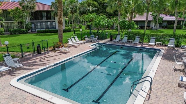 3500 El Conquistador Pkwy Unit 128, Bradenton, FL 34210 - community pool with a patio area