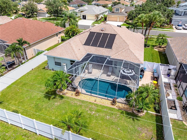 6750 64th Ter E, Bradenton, FL 34203 - aerial perspective of suburban area with a pool area