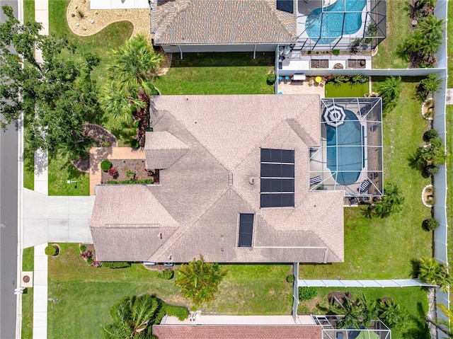 6750 64th Ter E, Bradenton, FL 34203 - view from above of property with a pool
