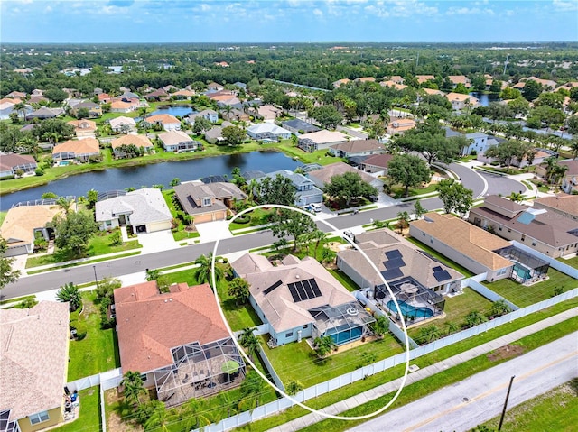 6750 64th Ter E, Bradenton, FL 34203 - aerial perspective of suburban area featuring a nearby body of water