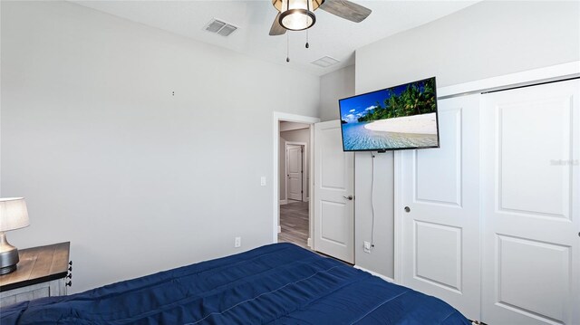 3504 Big Sky Way, Bradenton, FL 34211 - unfurnished bedroom featuring a closet and a ceiling fan