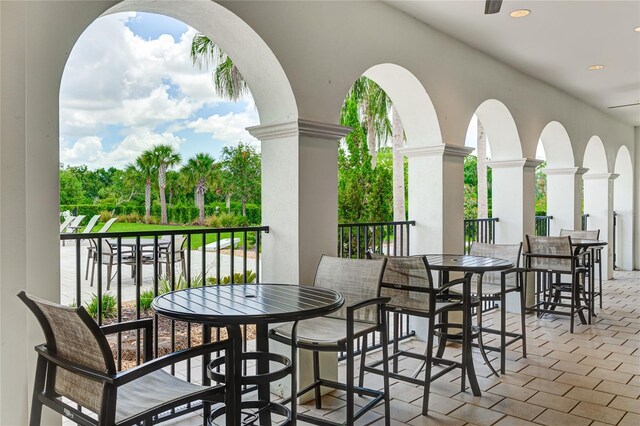 3504 Big Sky Way, Bradenton, FL 34211 - balcony with outdoor dining space
