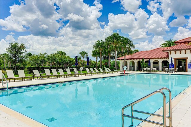 3504 Big Sky Way, Bradenton, FL 34211 - community pool featuring a patio area