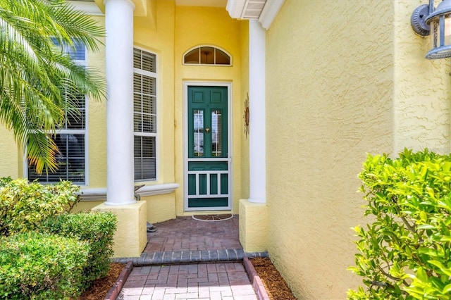 2085 Mattamy Ct, Venice, FL 34292 - property entrance featuring stucco siding